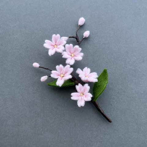 フェルトブローチ〜桜咲く編〜