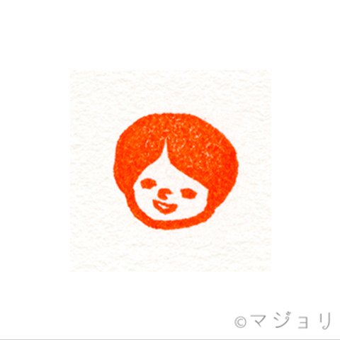 消しゴムはんこ『みか』