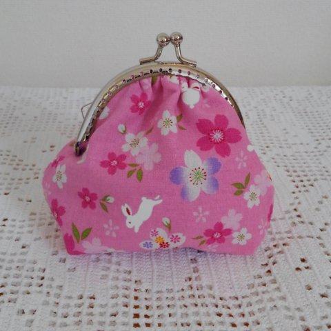 送料無料✨桜🌸がま口👛(口金丸)