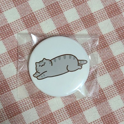 だらーんねこ缶バッジ さばとら