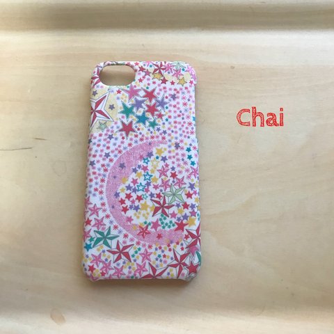    No.224受注製作　新色  リバティ Adelajda アデラジャ ピンク　iPhoneケース