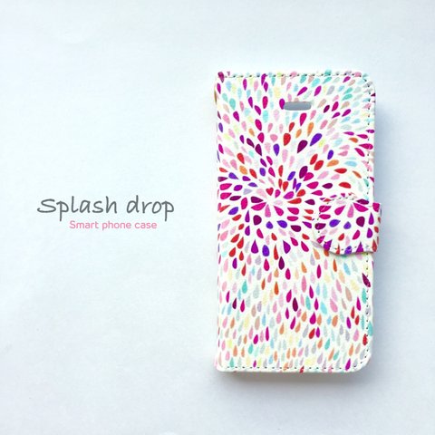 Splash drop スマホケース 手帳型