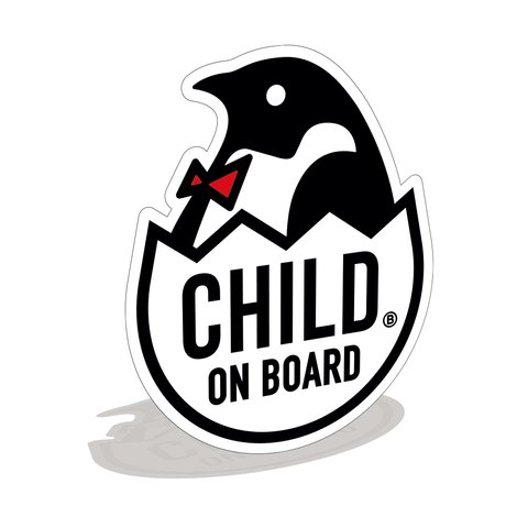 【ステッカー/マグネット】CHILD ON BOARD カーマグネット アウトドア ベビーペンギン ベビーインカー