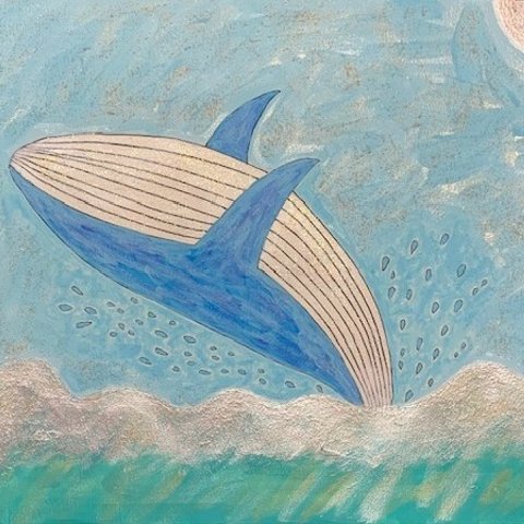 クジラのジャンプ〜原画～