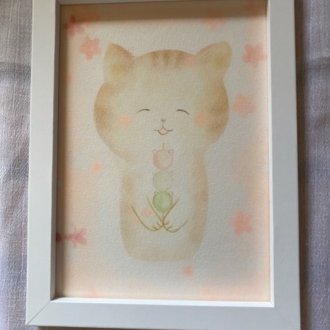 〔原画〕春のさくらねこ