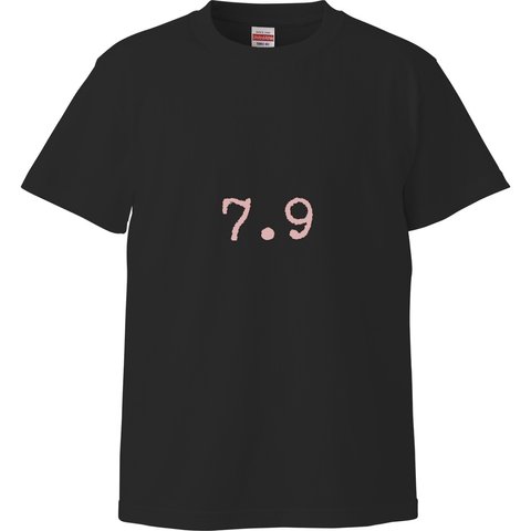 ユニセックスTシャツ【7月9日生まれ｜ブラック】カラーストロロジー (誕生色) バースデーカラー