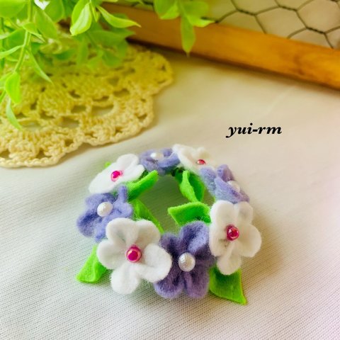 【再販】花冠💐パープル💜ペット用