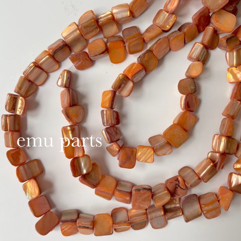 増量中！shell beads orange30p