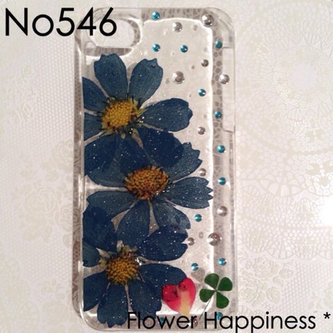 押し花iPhone5/5sケース＊546