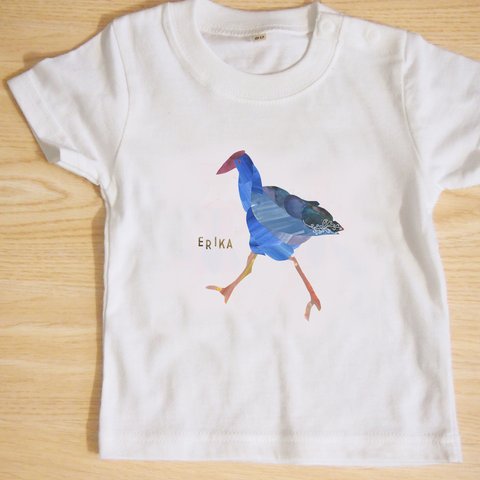 ベビーTシャツ NZ Birds ”Pukeko”　★名前入れ可能