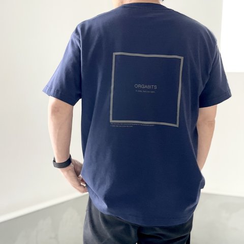 『2023新作』オーガニックコットン Tシャツ ユニセックス 7色展開 【ネイビー】