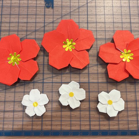 折り紙☆梅の花　桃の花