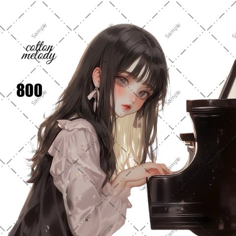 original sticker « no.800 »     //     人物ステッカー オリジナルステッカー