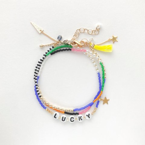 MASK STRAP & NECLACE:「LUCKY」cheerful