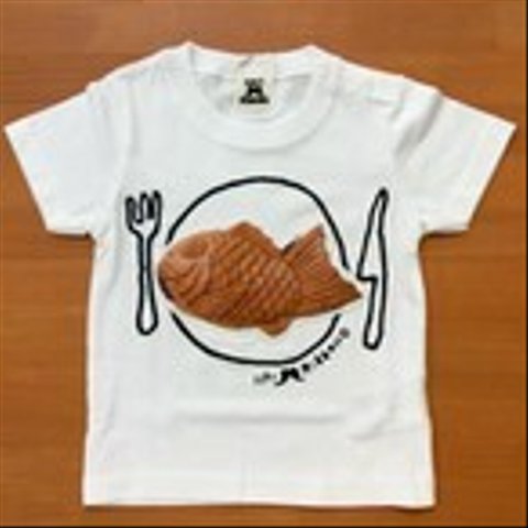 【処分SALE】【キッズ】たい焼きTシャツ130ｃｍ・140ｃｍ<日本製>