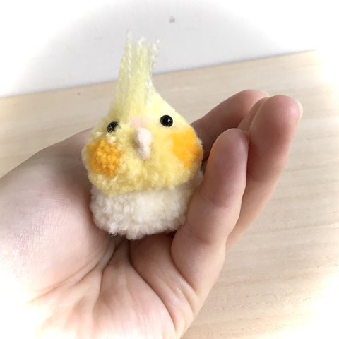 ちびちびもけもけオカメインコ(パステル)さんのキーホルダー(ボールチェーン)