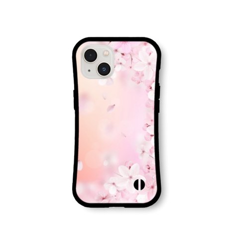 桜96 グリップケース iPhone15 iPhone14 iPhone13 iPhone12 iPhone11 iPhoneSE2  iPhoneSE3