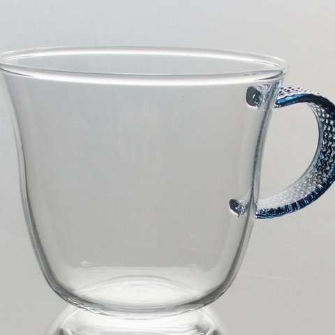 カフェカップブルー。とってもかわいいティーカップ。熱い物も冷たい物もＯＫ！オーブンで使うこともできます。CC-2４BL