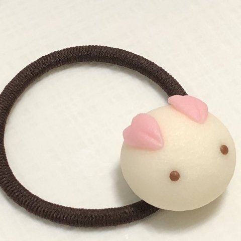 桜耳🌸うさぎ饅頭のヘアゴム