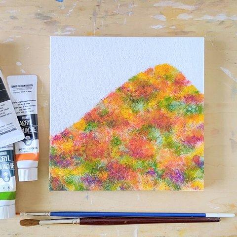 「紅葉＊秋の装い」コルクボードの原画＊アートパネル