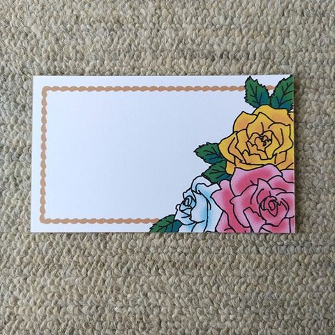 薔薇（バラ）　メッセージカード