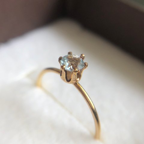 14kgf　Ring　スカイブルートパーズ  4㎜　