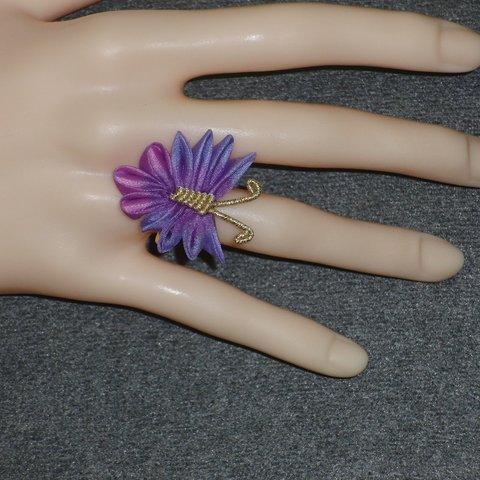 指輪★紫蝶々#E011