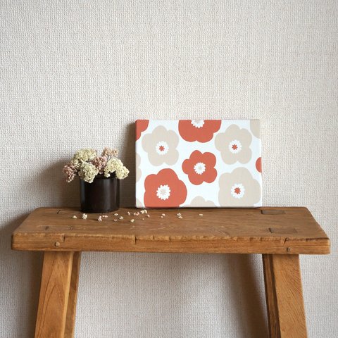 poppy ファブリックパネル  (light brown × beige grey)