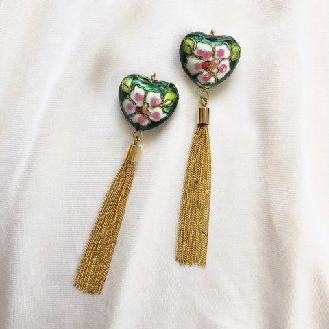 チェーンピアス&イヤリング　和風ピアス&イヤリング