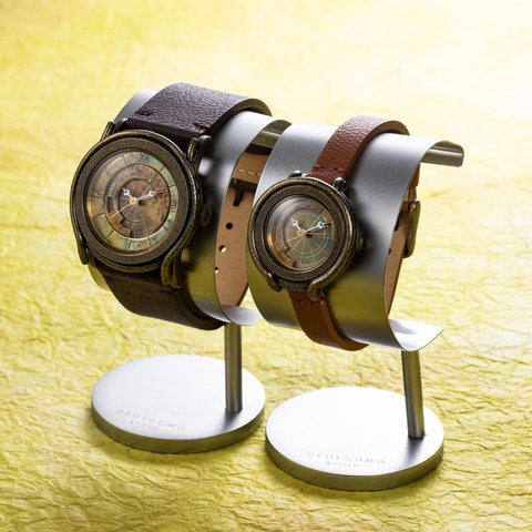 「黄銅斗景5 Sサイズ」手作り時計／ベルトカラー6色 名入れ可
