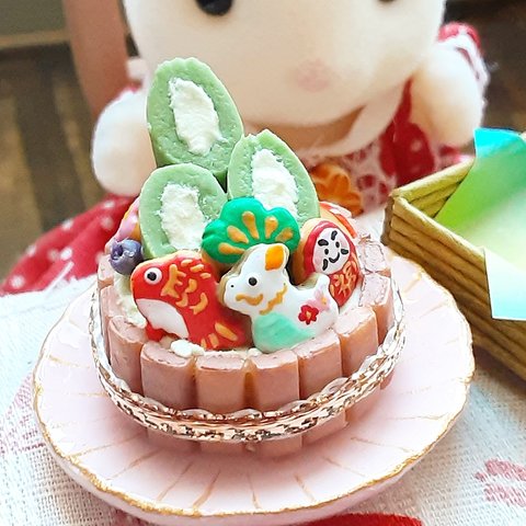 ミニチュア 『辰年門松ケーキセット』 ミニチュアケーキ ミニチュアお正月 門松 お正月飾り 辰年