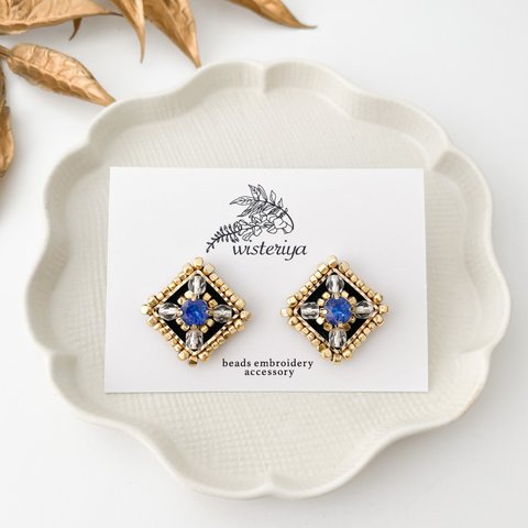 birthday earring < December-gold-SQ >