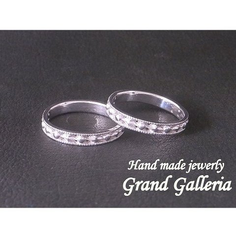 pt900 プラチナ900 アンティーク調 マリッジリング 結婚指輪 Grand Galleria