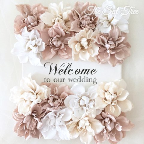 Flower wall Welcome board