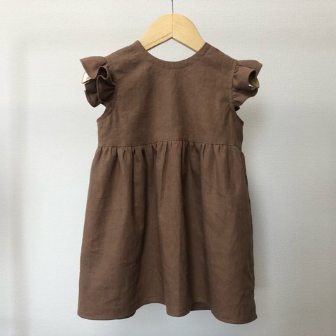 SALE! バックリボン付きジャンパースカート（brown）