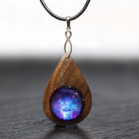 【送料無料】Orb Pendant/Fusion ～ウッドレジンジュエリー～