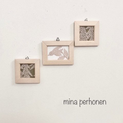 mina perhonen  ミナペルホネン ファブリックパネル 3点セット