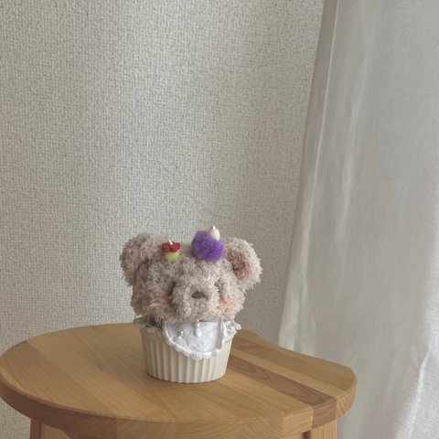 くまちゃんのカップケーキ/ピンクッション