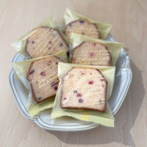 ベリーベリーケーキ5個　☆パウンドケーキ　焼き菓子　母の日　自分へのご褒美　ギフト　いちご　クランベリー☆