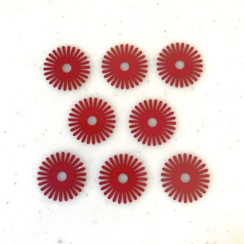 Red Flower Circle Parts