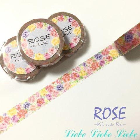 Liebeオリジナルマスキングテープ「ROSE -kilari-」