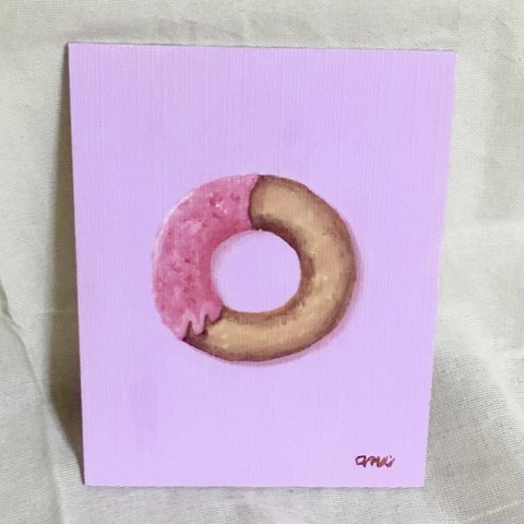 いちごチョコドーナツ  キャンバスボード*原画