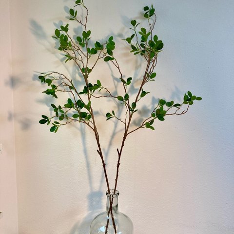 ミニフィカス　フェイクグリーン　2本　人工観葉植物　枝　113cm