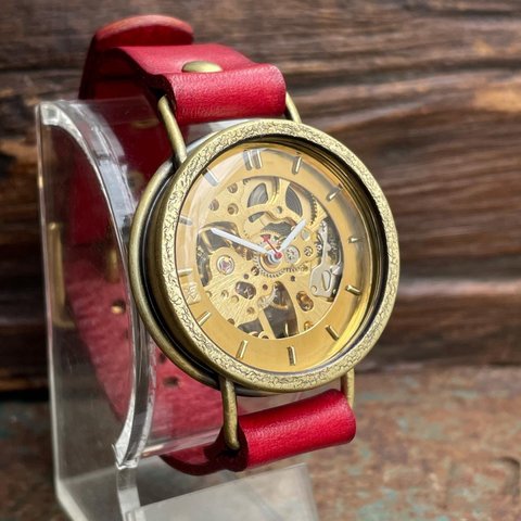 ◆真鍮製　手巻式手作り腕時計◆ LBM-2047