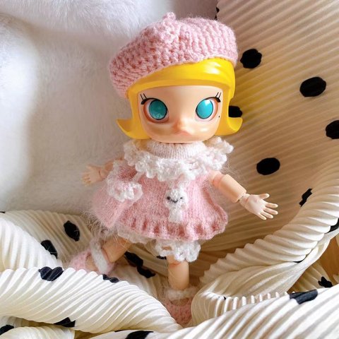 オビツ11可愛い兎セット オビツ衣装molly ねんどろいどどーる ドール服 1/12サイズ ob11