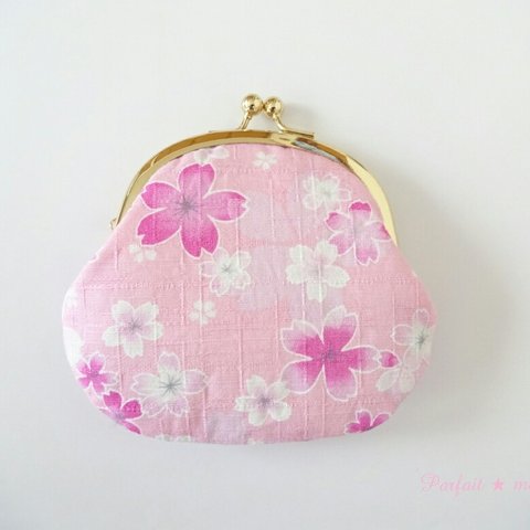 ♡セール品☆pink de Sakura がまぐち ふっくらタイプ