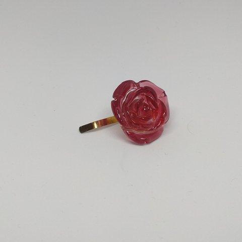 薔薇ポニーフック　赤「愛情」