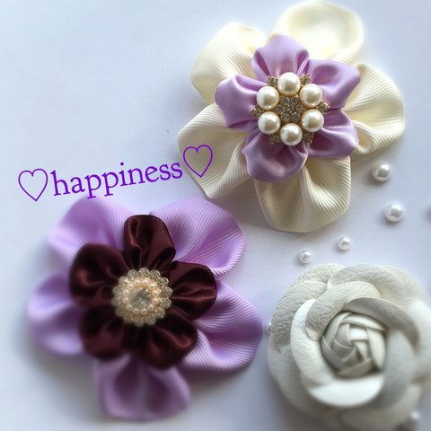 オーダーヘアゴム/クリップ/コサージュ♡happiness flower♡