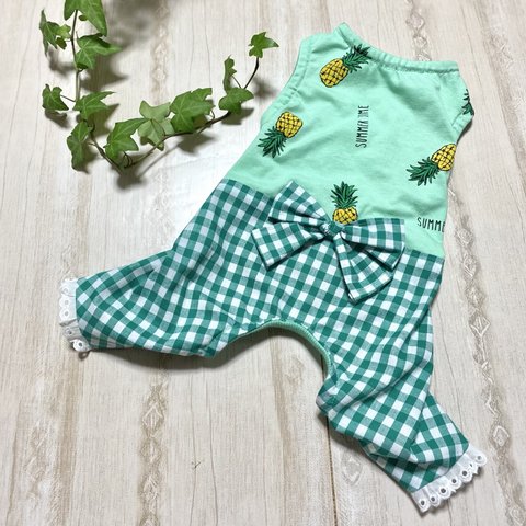 夏物SALE✩パイナップルロンパース