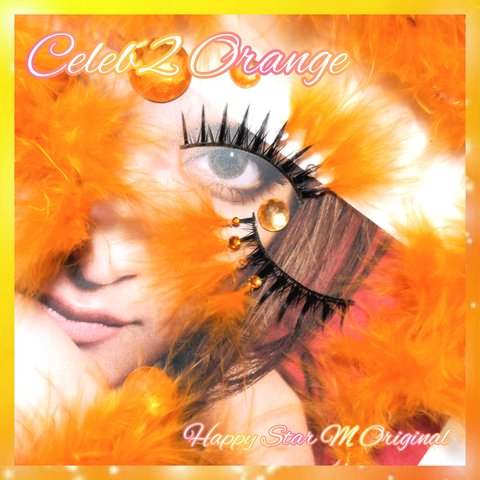 ❤★Celeb2 Orange★partyまつげ セレブ2 オレンジ★配送無料●即買不可